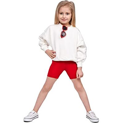 SOFTSAIL Meisjeslegging voor kinderen, 1/2 knielengte, ademende fietsshorts, dans, schoolbroek, Rood 10-11 ans SOFTSAIL Meisjeslegging voor kinderen, 1/2 knielengte, ademende fietsshorts, dans, schoolbroek, Rood 10-11 ans