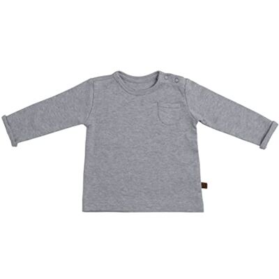 BO BABY'S ONLY Jersey melange grijs 62-100% biologisch katoen BO BABY'S ONLY Jersey melange grijs 62-100% biologisch katoen