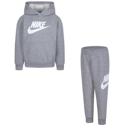 Nike Trainingspak Club,fleece, grijs, maat 4-5 A, code 86L135-042 4 jaar Nike Trainingspak Club,fleece, grijs, maat 4-5 A, code 86L135-042 4 jaar