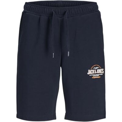 Jack & Jones Jpstlogo Sweatshirt Shorts 2 Kraag Sn Gms Jnr Joggingbroek Jongens, Navy Blazer/Print: aw24 152 Jack & Jones Jpstlogo Sweatshirt Shorts 2 Kraag Sn Gms Jnr Joggingbroek Jongens, Navy Blazer/Print: aw24 152