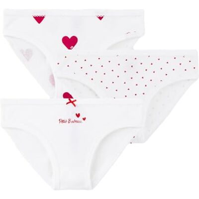 Petit Bateau Slipjes (3 stuks) meisjes, variant 1, 6 jaar 6 ans Petit Bateau Slipjes (3 stuks) meisjes, variant 1, 6 jaar 6 ans