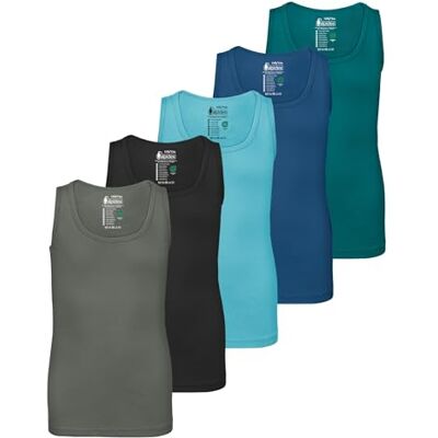 ALPIDEX Set van 5 bodyshirts voor jongens, 100% katoen, tanktop voor kinderen, STORM, 14 jaar 14 jaar ALPIDEX Set van 5 bodyshirts voor jongens, 100% katoen, tanktop voor kinderen, STORM, 14 jaar 14 jaar