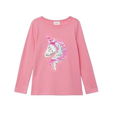 s.Oliver 2176136 T-shirt met lange mouwen en pailletten voor meisjes 128-134 s.Oliver 2176136 T-shirt met lange mouwen en pailletten voor meisjes 128-134