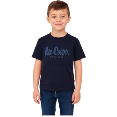 Lee Cooper Terry T-shirt met korte mouwen voor jongens, T-shirt, uniseks, kinderen, 1 stuk Lee Cooper Terry T-shirt met korte mouwen voor jongens, T-shirt, uniseks, kinderen, 1 stuk