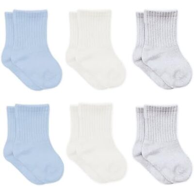 bistyle 6 paar katoenen sokken voor pasgeborenen 0-3 maanden tot 2-3 jaar pasgeboren sokken babysokken voor jongens en meisjes, Blauw 12-24 mois bistyle 6 paar katoenen sokken voor pasgeborenen 0-3 maanden tot 2-3 jaar pasgeboren sokken babysokken voor jongens en meisjes, Blauw 12-24 mois