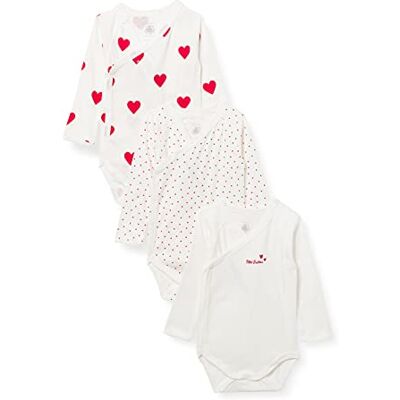 Petit Bateau baby meisje Underwear A00AZ00, wit + rood + wit 12 maanden Petit Bateau baby meisje Underwear A00AZ00, wit + rood + wit 12 maanden