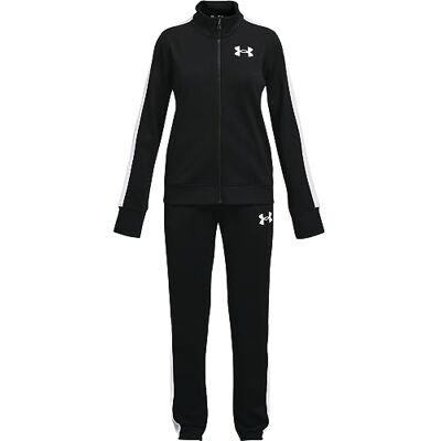 Under Armour EM Knit Track Suit, praktisch en comfortabel trainingspak, sportset met jas en joggen, meisjes Under Armour EM Knit Track Suit, praktisch en comfortabel trainingspak, sportset met jas en joggen, meisjes