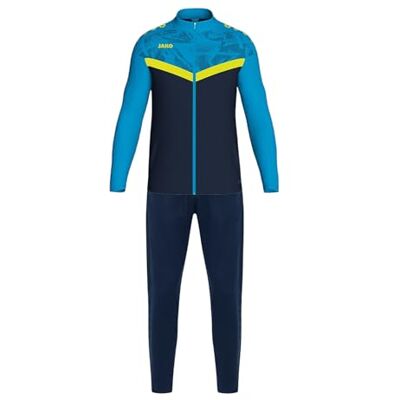JAKO Polyesterpak voor kinderen Iconic, marineblauw/blauw/neongeel, 128 JAKO Polyesterpak voor kinderen Iconic, marineblauw/blauw/neongeel, 128