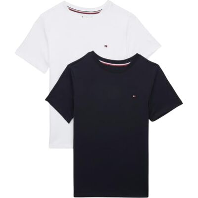 Tommy Hilfiger Set van 2 T-shirts met korte mouwen en ronde hals voor jongens 10-12 jaar Tommy Hilfiger Set van 2 T-shirts met korte mouwen en ronde hals voor jongens 10-12 jaar