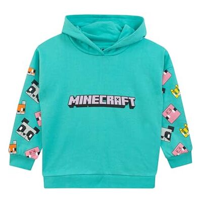 Minecraft Hoodie voor meisjes met speelliefhebber Blauw 6-7 jaar 6-7 ans Minecraft Hoodie voor meisjes met speelliefhebber Blauw 6-7 jaar 6-7 ans
