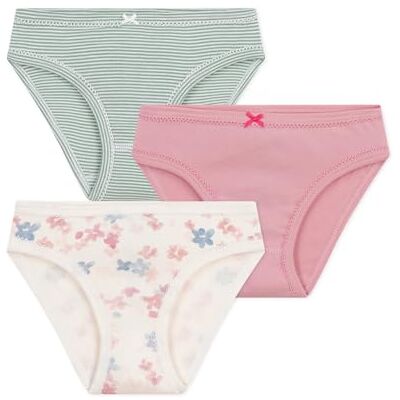 Petit Bateau Set van 3 onderbroeken voor kinderen, katoen, bloemenprint, A0e8700, ondergoed voor meisjes, Meerkleurig 10 ans Petit Bateau Set van 3 onderbroeken voor kinderen, katoen, bloemenprint, A0e8700, ondergoed voor meisjes, Meerkleurig 10 ans
