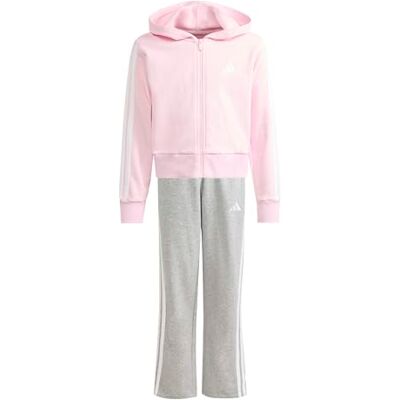 Adidas Flickor Essentials TRACKSUIT, helder roze/wit, 14-15 jaar Adidas Flickor Essentials TRACKSUIT, helder roze/wit, 14-15 jaar
