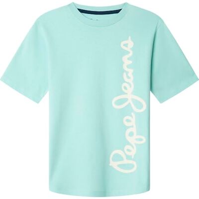 Pepe Jeans Waldo T-shirt voor jongens, Blauw (Aqua Blue), 4 jaar 4 jaar Pepe Jeans Waldo T-shirt voor jongens, Blauw (Aqua Blue), 4 jaar 4 jaar