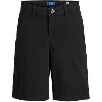 Jack & Jones JUNIOR Jpsttony Co Jjcarpenter Sn Jnr Shorts voor jongens, zwart. 134 Jack & Jones JUNIOR Jpsttony Co Jjcarpenter Sn Jnr Shorts voor jongens, zwart. 134