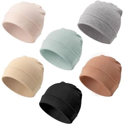 DRESHOW 6 stuks babymuts voor pasgeborenen, peuters, zacht, schattig, gebreid, voor baby's, uniseks, ziekenhuismutsen, warm, voor kinderen, jongens en meisjes, 0-24 maanden 3-24 mois DRESHOW 6 stuks babymuts voor pasgeborenen, peuters, zacht, schattig, gebreid, voor baby's, uniseks, ziekenhuismutsen, warm, voor kinderen, jongens en meisjes, 0-24 maanden 3-24 mois
