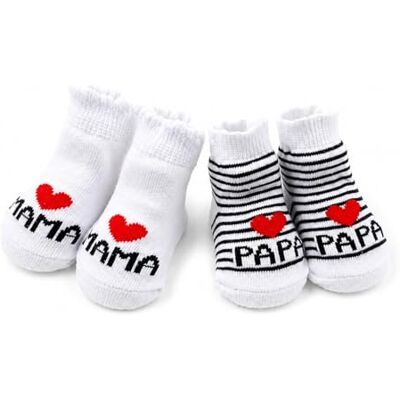 Distinct ® Baby Katoenen Sokken Leuke Sokken Ik hou van MaMan + I Love PaPa Pasgeboren Katoenen Sokken voor Peuter Jongens en Meisjes (2 Paar) Distinct ® Baby Katoenen Sokken Leuke Sokken Ik hou van MaMan + I Love PaPa Pasgeboren Katoenen Sokken voor Peuter Jongens en Meisjes (2 Paar)