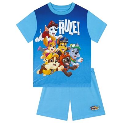 Paw Patrol Pyjama's, Marshall en Chase pyjama voor jongens, korte pyjama, korte mouwen, zomerpyjamaset voor jongens, Blauw, 4-5 jaar 4-5 jaar Paw Patrol Pyjama's, Marshall en Chase pyjama voor jongens, korte pyjama, korte mouwen, zomerpyjamaset voor jongens, Blauw, 4-5 jaar 4-5 jaar