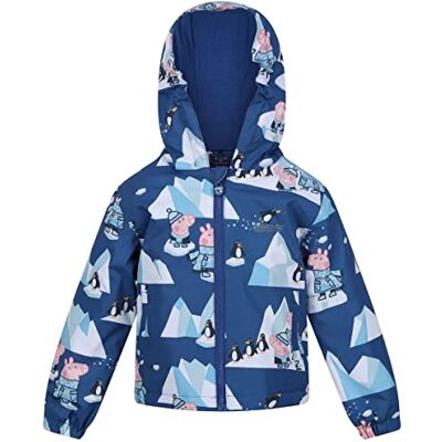 Regatta Peppa Pig kinderjack Muddy Puddles gevoerd Regatta Peppa Pig kinderjack Muddy Puddles gevoerd