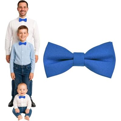 DonDon Vlinderdas voor heren, kinderen, jongens of baby's, mat, voorgebonden en in lengte verstelbaar, van gabardine katoen, feestelijk accessoire voor bruiloft, communie en ceremonie Adolescents / adultes - 12 x 7 cm DonDon Vlinderdas voor heren, kinderen, jongens of baby's, mat, voorgebonden en in lengte verstelbaar, van gabardine katoen, feestelijk accessoire voor bruiloft, communie en ceremonie Adolescents / adultes - 12 x 7 cm