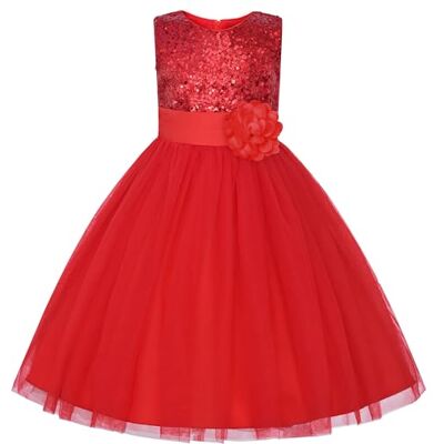 JerrisApparel meisjes pailletten party bloem jurk ceremonie bal banket tule 4 jaar JerrisApparel meisjes pailletten party bloem jurk ceremonie bal banket tule 4 jaar