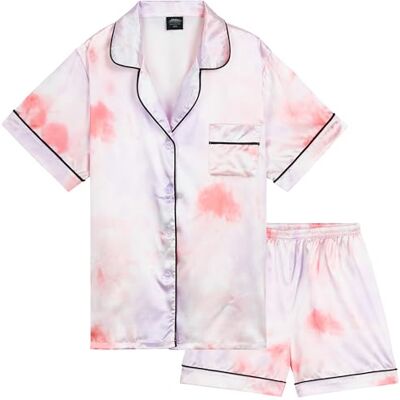 CityComfort Pyjamasets Meisjes en Tieners Zomer Nachtkleding Sets Knopen Shorts Pyjama Satijn Loungewear Set Nachtkleding Korte Mouw, Multi Tie Dye, 7-8 jaar 7-8 jaar CityComfort Pyjamasets Meisjes en Tieners Zomer Nachtkleding Sets Knopen Shorts Pyjama Satijn Loungewear Set Nachtkleding Korte Mouw, Multi Tie Dye, 7-8 jaar 7-8 jaar