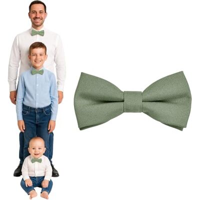 DonDon Vlinderdas voor heren, kinderen, jongens of baby's, mat, voorgebonden en in lengte verstelbaar, van gabardine katoen, feestelijk accessoire voor bruiloft, communie en ceremonie Adolescents / adultes - 12 x 7 cm DonDon Vlinderdas voor heren, kinderen, jongens of baby's, mat, voorgebonden en in lengte verstelbaar, van gabardine katoen, feestelijk accessoire voor bruiloft, communie en ceremonie Adolescents / adultes - 12 x 7 cm