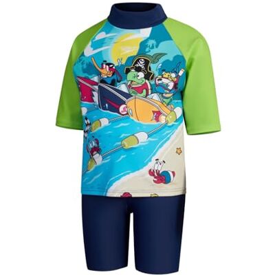 Speedo Learn to Swim Sun Protection Top & Shorts Junior Boys Holiday Wear Uv Protection badpak voor jongens (1 stuk) Speedo Learn to Swim Sun Protection Top & Shorts Junior Boys Holiday Wear Uv Protection badpak voor jongens (1 stuk)