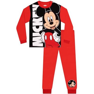 Disney Mickey Mouse pyjama voor jongens, pyjamaset, lang, Mickey Mouse, warme pyjama voor kinderen, winter, Mickey Muis, 7-8 jaar 7-8 jaar Disney Mickey Mouse pyjama voor jongens, pyjamaset, lang, Mickey Mouse, warme pyjama voor kinderen, winter, Mickey Muis, 7-8 jaar 7-8 jaar