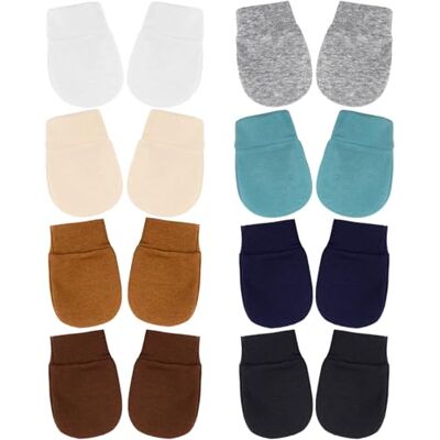 DRESHOW Wanten voor baby's, pasgeborenen, handschoenen voor zuigelingen, gestreepte katoenen handschoenen voor 0-6 maanden, 8 sets babyhandschoenen MT-22 Taille unique DRESHOW Wanten voor baby's, pasgeborenen, handschoenen voor zuigelingen, gestreepte katoenen handschoenen voor 0-6 maanden, 8 sets babyhandschoenen MT-22 Taille unique