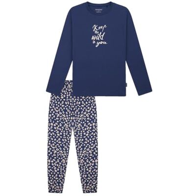 Schiesser Pyjamaset voor meisjes, jeansblauw_183040, 152 152 Schiesser Pyjamaset voor meisjes, jeansblauw_183040, 152 152