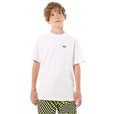 Vans Left Chest Tee Boys T-shirt voor kinderen, wit (White WHT), M M Vans Left Chest Tee Boys T-shirt voor kinderen, wit (White WHT), M M