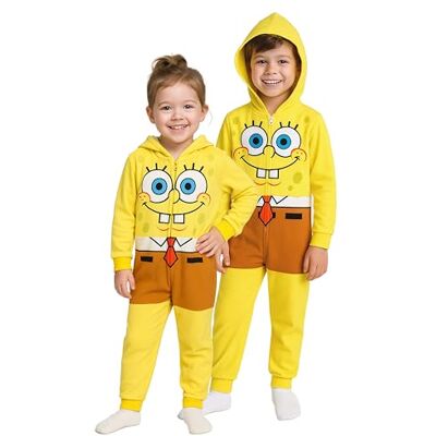 United SpongeBob Jumpsuit met capuchon voor meisjes en jongens Jumpsuit voor kinderen, onesie, eendelig, uniseks, geel (DE/NL/SE/PL, digitaal, 122, 128, normaal, geel) 122, 128 United SpongeBob Jumpsuit met capuchon voor meisjes en jongens Jumpsuit voor kinderen, onesie, eendelig, uniseks, geel (DE/NL/SE/PL, digitaal, 122, 128, normaal, geel) 122, 128