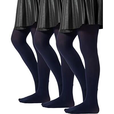 CALZITALY Set van 3 paar schoolpanty's, meisjespanty van microvezel, ondoorzichtige panty voor meisjes, 2 tot 14 jaar, blauw, zwart, grijs, 60 DEN, gemaakt in Italië 8-10 ans CALZITALY Set van 3 paar schoolpanty's, meisjespanty van microvezel, ondoorzichtige panty voor meisjes, 2 tot 14 jaar, blauw, zwart, grijs, 60 DEN, gemaakt in Italië 8-10 ans