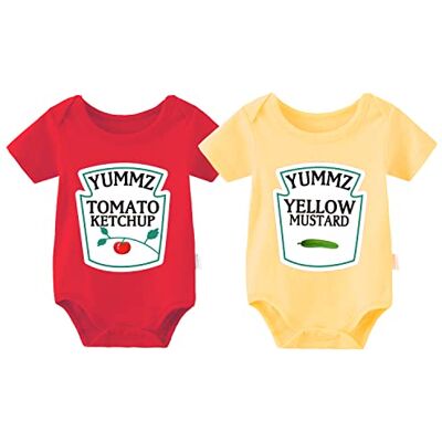 culbutomind 2 Baby Tweelingen Rompertjes Baby Meisjes Bodysuit Yummz Tomaat Ketchup Baby Grappige Baby Rompertje, Rood, 3-6 Maanden 6 maanden culbutomind 2 Baby Tweelingen Rompertjes Baby Meisjes Bodysuit Yummz Tomaat Ketchup Baby Grappige Baby Rompertje, Rood, 3-6 Maanden 6 maanden