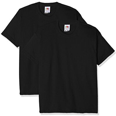Fruit of the Loom Kids Valueweight T-shirt met korte mouwen voor jongens, 2 stuks 12-13 jaar Fruit of the Loom Kids Valueweight T-shirt met korte mouwen voor jongens, 2 stuks 12-13 jaar