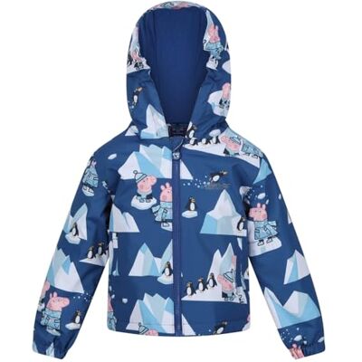 Regatta Peppa Pig Muddy Puddles gevoerde kinderjas Regatta Peppa Pig Muddy Puddles gevoerde kinderjas