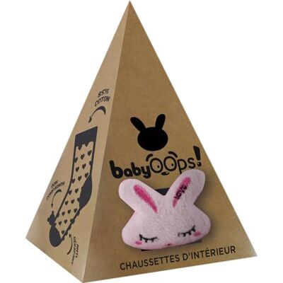 Babyoops! Babyoops Binnensokken voor baby's van 6-24 maanden, 3D-konijnendesign, comfortabel en antislip Babyoops! Babyoops Binnensokken voor baby's van 6-24 maanden, 3D-konijnendesign, comfortabel en antislip