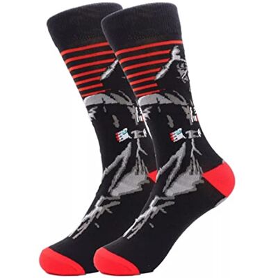WOO LANDO WOO GIRL Idol Sokken Darth Vader R2D2 Storm Trooper thuis en als blikvanger voor Star Wars-fans, maat 37-45, Darth No. 2 stuks, M M WOO LANDO WOO GIRL Idol Sokken Darth Vader R2D2 Storm Trooper thuis en als blikvanger voor Star Wars-fans, maat 37-45, Darth No. 2 stuks, M M
