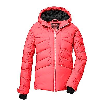 Killtec Ksw 116 Grls Ski Qltd Jckt gewatteerd ski-jack met capuchon en sneeuwvanger voor meisjes Killtec Ksw 116 Grls Ski Qltd Jckt gewatteerd ski-jack met capuchon en sneeuwvanger voor meisjes