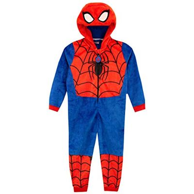Marvel Jongens Spiderman Onesie, Blauw, 140 140 Marvel Jongens Spiderman Onesie, Blauw, 140 140