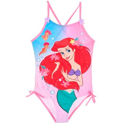 Disney De kleine zeemeermin Ariel badpak met gekruiste bandjes, zijstrikken, roze en blauw voor meisjes, Roze, 6 jaar 6 jaar Disney De kleine zeemeermin Ariel badpak met gekruiste bandjes, zijstrikken, roze en blauw voor meisjes, Roze, 6 jaar 6 jaar