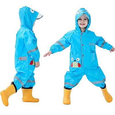 Baogaier Waterdichte regenkleding voor kinderen, regenpak, poncho, ademend, lange mouwen, kinderkleding, uniseks, meisjes, jongens, 1-7 jaar 1-2 ans Baogaier Waterdichte regenkleding voor kinderen, regenpak, poncho, ademend, lange mouwen, kinderkleding, uniseks, meisjes, jongens, 1-7 jaar 1-2 ans