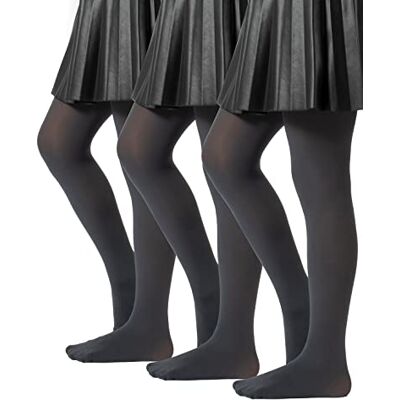 CALZITALY Set van 3 paar schoolpanty's, meisjespanty van microvezel, ondoorzichtige panty voor meisjes, 2 tot 14 jaar, blauw, zwart, grijs, 60 DEN, gemaakt in Italië 12-14 ans CALZITALY Set van 3 paar schoolpanty's, meisjespanty van microvezel, ondoorzichtige panty voor meisjes, 2 tot 14 jaar, blauw, zwart, grijs, 60 DEN, gemaakt in Italië 12-14 ans