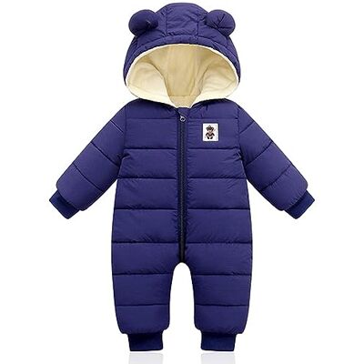 Minizone Baby Hooded Winter Romper, Jongens Meisjes Donsjack Warm Snowsuit Jas Kids Warmer Bodysuits Outfits Lange mouw Jumpsuit 0-12 maanden, Blauw, 9-12 maanden Minizone Baby Hooded Winter Romper, Jongens Meisjes Donsjack Warm Snowsuit Jas Kids Warmer Bodysuits Outfits Lange mouw Jumpsuit 0-12 maanden, Blauw, 9-12 maanden