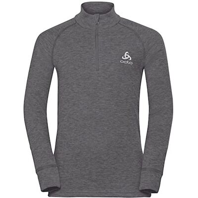 Odlo Active Warm Eco Functioneel shirt met lange mouwen en ritssluiting, uniseks kinderen Odlo Active Warm Eco Functioneel shirt met lange mouwen en ritssluiting, uniseks kinderen