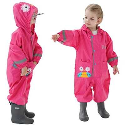Baogaier Waterdichte regenkleding voor kinderen, regenpak, poncho, ademend, lange mouwen, kinderkleding, uniseks, meisjes, jongens, 1-7 jaar 2-4 ans Baogaier Waterdichte regenkleding voor kinderen, regenpak, poncho, ademend, lange mouwen, kinderkleding, uniseks, meisjes, jongens, 1-7 jaar 2-4 ans
