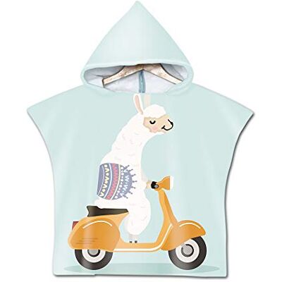DOTBUY-SHOP DOTBUY Microvezel strandhanddoek met capuchon voor kinderen, cartoon alpacaprint badjas voor jongens en meisjes, luier-/zwembadjas, licht en zacht (groen, 60 x 80 cm) DOTBUY-SHOP DOTBUY Microvezel strandhanddoek met capuchon voor kinderen, cartoon alpacaprint badjas voor jongens en meisjes, luier-/zwembadjas, licht en zacht (groen, 60 x 80 cm)