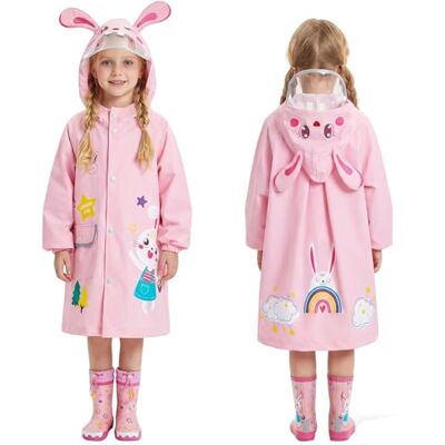 JinBei Waterdichte regenjas voor meisjes, jongens, lichte jas, poncho met capuchon, voor school, wandelen, outdoor, reizen, ademende regenkleding, uniseks, 2-8 jaar 3 ans JinBei Waterdichte regenjas voor meisjes, jongens, lichte jas, poncho met capuchon, voor school, wandelen, outdoor, reizen, ademende regenkleding, uniseks, 2-8 jaar 3 ans