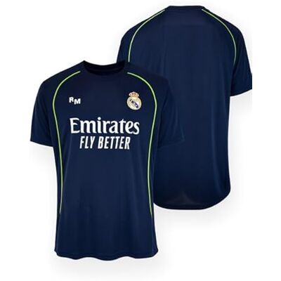 Real Madrid Outdoorshirt 25/26 voor kinderen, maten 116-164, seizoen 2025/2026, voetbalshirt Kids, officieel fanproduct Real Madrid Outdoorshirt 25/26 voor kinderen, maten 116-164, seizoen 2025/2026, voetbalshirt Kids, officieel fanproduct