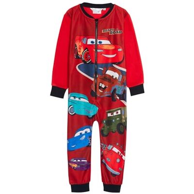 Disney Cars All In One fleece rompertje voor jongens Flash McQueen Pyjama Mater pyjama pyjama 3-4 jaar Disney Cars All In One fleece rompertje voor jongens Flash McQueen Pyjama Mater pyjama pyjama 3-4 jaar